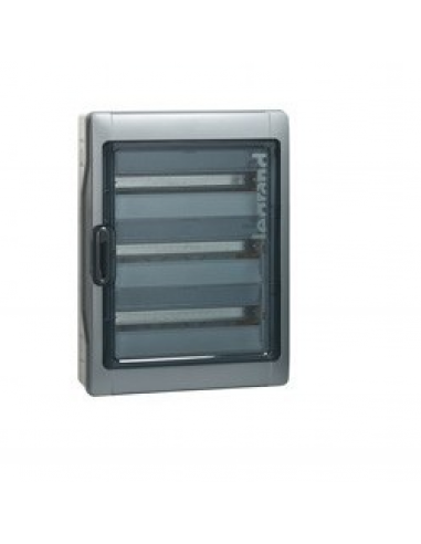Coffret étanche Plexo³ 3x18 modules avec embouts à perforation directe prémontés IP65 IK09 Gris LEGRAND 001926