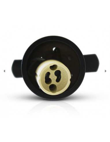 Support Spot Focus pour rail GU10 IP20 Noir MIIDEX VISION-EL 8371