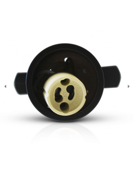 Support Spot Focus pour rail GU10 IP20 Noir MIIDEX VISION-EL 8371