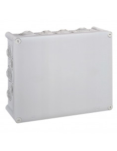 Boîte de dérivation rectangulaire Plexo dimensions 310x240x124mm gris RAL7035 LEGRAND 092082