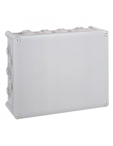 Boîte de dérivation rectangulaire Plexo dimensions 310x240x124mm gris RAL7035 LEGRAND 092082