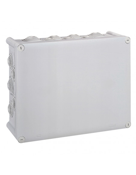 Boîte de dérivation rectangulaire Plexo dimensions 310x240x124mm gris RAL7035 LEGRAND 092082
