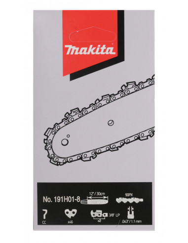 Chaîne de tronçonneuse 30cm 90PX 46 maillons MAKITA 191H01-8