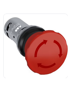 Ce4T-10R-11 Bouton Arrêt Urgence 40mm Par Rotation 1NO+1NF 1SFA619550R1071 ABB 840261