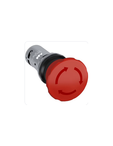 Ce4T-10R-11 Bouton Arrêt Urgence 40mm Par Rotation 1NO+1NF 1SFA619550R1071 ABB 840261
