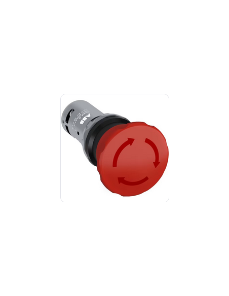 Ce4T-10R-11 Bouton Arrêt Urgence 40mm Par Rotation 1NO+1NF 1SFA619550R1071 ABB 840261