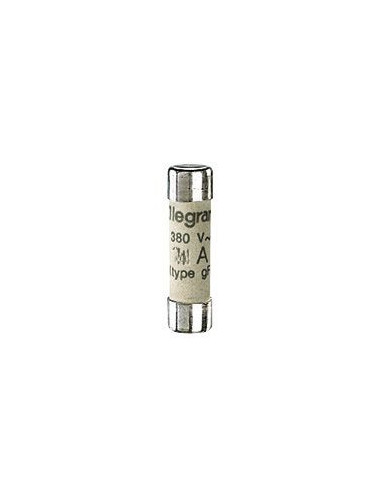 Cartouche industrielle cylindrique type gG 8x32mm avec voyant 4A LEGRAND 012404