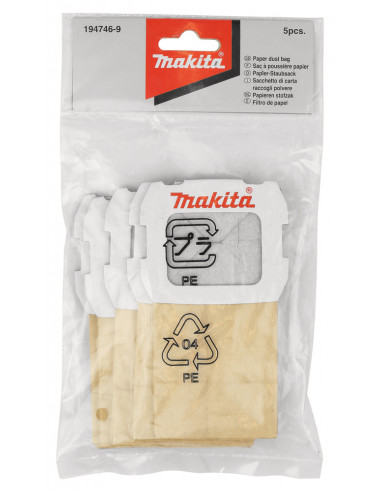 Sac papier pour boîte à poussière BO4555/65/5030/5031 MAKITA 194746-9