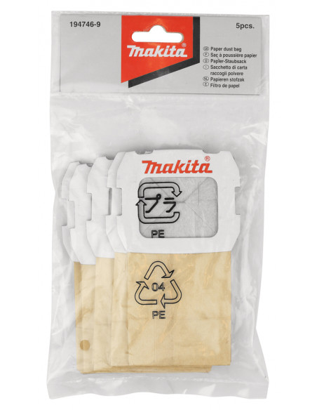 Sac papier pour boîte à poussière BO4555/65/5030/5031 MAKITA 194746-9