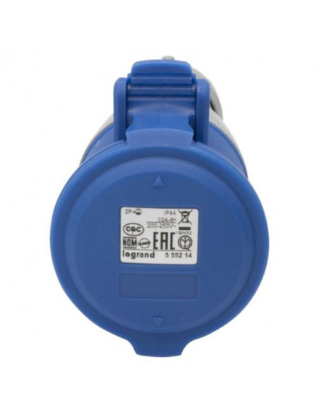 Prise mobile P17 IP44 32A de 200V à 250V 2P+T LEGRAND 555214