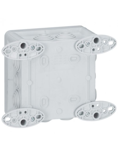 Jeu de 4 pattes de fixation murale pour boîtiers industriels à partir de largeur 110mm et boîtes Plexo LEGRAND 035802