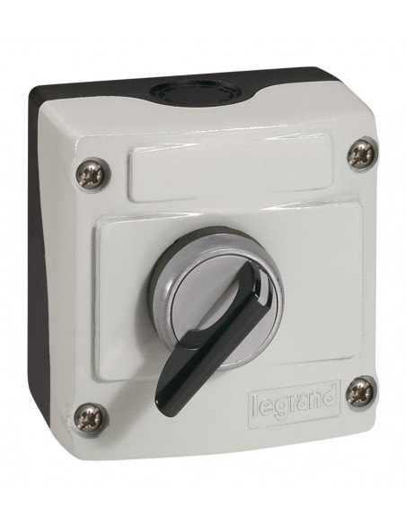 Boîte à boutons vide Osmoz 1 trou - gris LEGRAND 024200