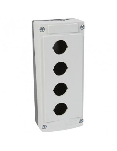 BOITIER VIDE 4 TROUS GRIS LEGRAND 024204