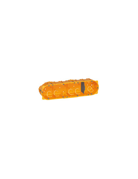 Boîte multiposte Batibox cloisons sèches 4 postes 8 à 10 modules profondeur 50mm LEGRAND 080054