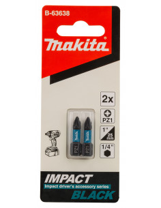 EMBOUT IMPACT BLACK PZ1 25MM 2PCS MAKITA B-63638 2