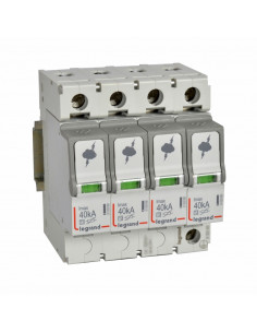 Parafoudre basse tension typeT2 Imax 40kA/pôle 4 Pôles 440 V ( IT ) 4 modules LEGRAND 412233 2