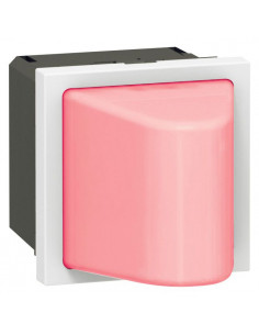 Hublot Mosaic 2 modules 12V à 24V pour 0,6W rouge LEGRAND 078560