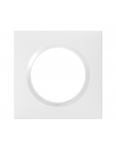 Plaque carrée dooxie 1 poste finition blanc LEGRAND 600801