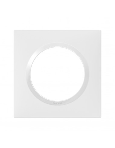 Plaque carrée dooxie 1 poste finition blanc LEGRAND 600801