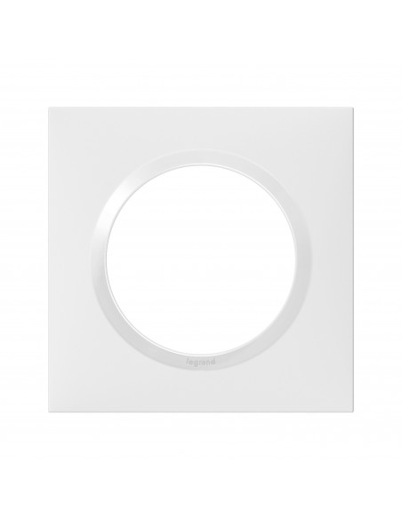 Plaque carrée dooxie 1 poste finition blanc LEGRAND 600801