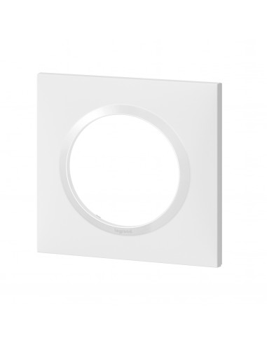 Plaque carrée dooxie 1 poste finition blanc LEGRAND 600801