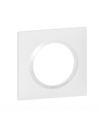 Plaque carrée dooxie 1 poste finition blanc LEGRAND 600801