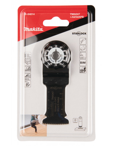 Lame plongeante BIM Bois et Métal TMA047 STARLOCK 32x50mm MAKITA B-64814
