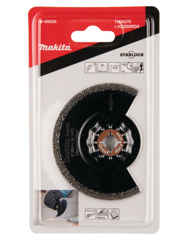 Lame segment à concrétion diamant TMA070 STARLOCK 85mm G40 MAKITA B-65034