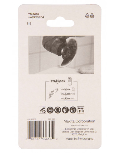 Lame segment à concrétion diamant TMA070 STARLOCK 85mm G40 MAKITA B-65034