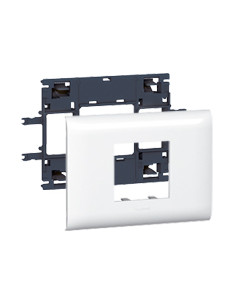 Support Mosaic 2 modules pour goulotte DLP monobloc avec couvercle 85mm LEGRAND 010992 2