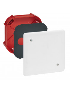 Boîte complète Batibox maçonnerie pour dérivation rectangulaire 120x120x40mm LEGRAND 089272