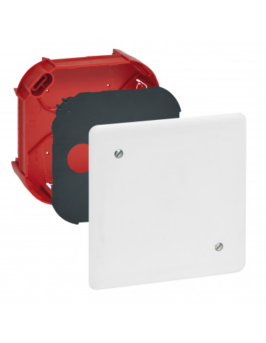 Boîte complète Batibox maçonnerie pour dérivation rectangulaire 120x120x40mm LEGRAND 089272