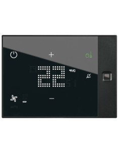 Thermostat hôtel Ux One saillie 24V avec services DND MUR noir LEGRAND 048928