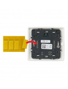 Lot 3x4 adhésifs repositionnables fixation cde sans fil installation connectée LEGRAND 064871 2