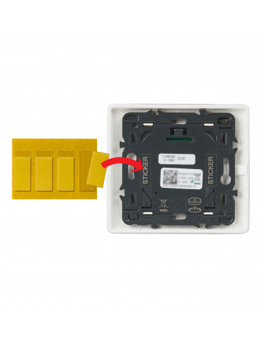 Lot 3x4 adhésifs repositionnables fixation cde sans fil installation connectée LEGRAND 064871