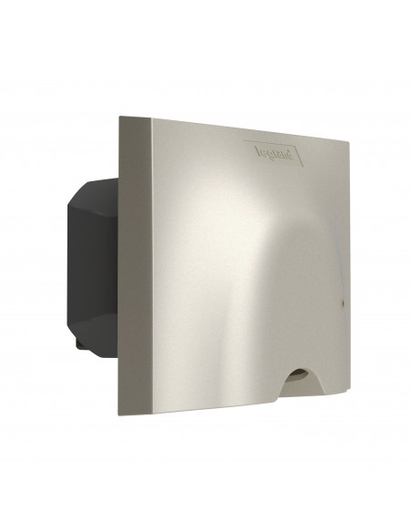 Sortie de câble connectée compatible fil pilote 3000W -titane LEGRAND 064882