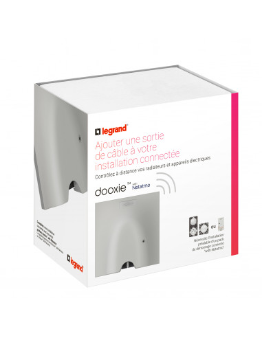 Sortie de câble connectée compatible fil pilote 3000W -alu LEGRAND 064898