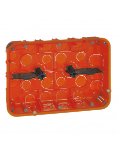 Boîte multimatériaux Batibox grand format 2x3 postes ou 2x6 à 8 modules profondeur 50mm LEGRAND 080126