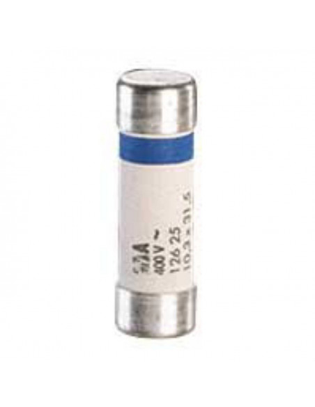 Cartouche industrielle cylindrique type gG 10x38mm sans voyant 25A LEGRAND 013325