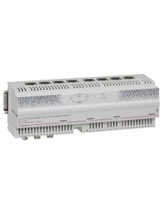 Centrale automatique Gigabit modulaire télévision TNT satellite 8 sorties RJ45 12 modules LEGRAND 413038