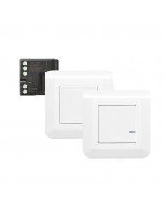 Prêt-à-poser créer un va-et-vient sans fil Mosaic 1 micromod + 2 cdes blanc LEGRAND 077777L