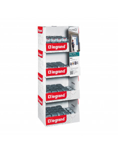 Box 120 prises et 60 va-et-vient Plexo complet saillie gris LEGRAND 300204