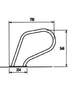RAMPE DE SPA ANCRAGE AU SOL FLEXINOX 87166013 2