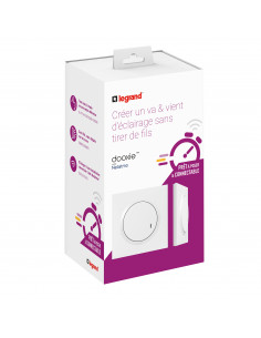 Prêt-à-poser dooxie créer un va-et-vient 1 cde sans fil + 1 inter 230V~ LEGRAND 600692 2