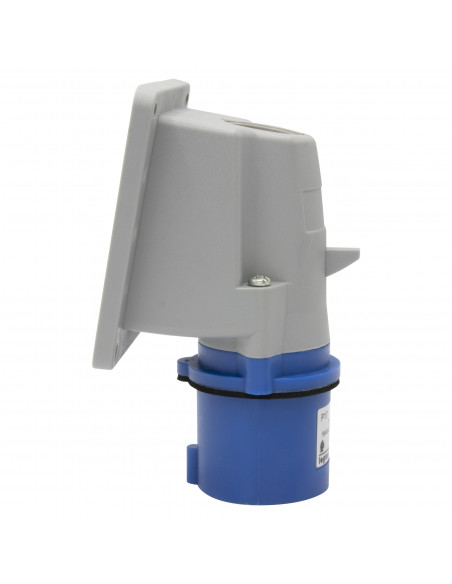 Fiche inclinée saillie P17 IP44 16A de 200V à 250V 2P+T LEGRAND 057584