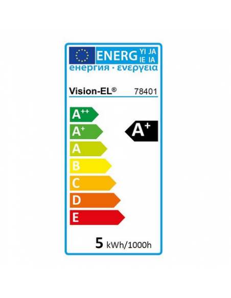 Ampoule Led GU10 Spot 5 Watts 2700K 75° MIIDEX VISION-EL 78401