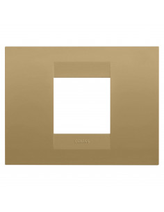 PLAQUE GEO RECTANGULAIRE 2P OR GEWISS GW16402VO