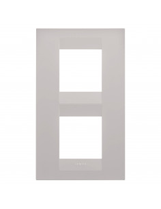 PLAQUE GEO 2+2P V BEIGE NATUREL GEWISS GW16424VL