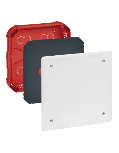 Boîte complète Batibox maçonnerie pour dérivation rectangulaire 175x175x40mm LEGRAND 089274