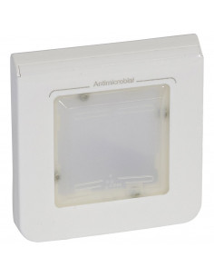 Plaque Mosaic 2 modules avec membrane étanche IP44 blanc antimicrobien LEGRAND 078880